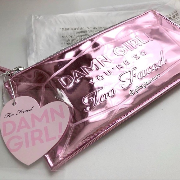 💗Too Faced 'Damn Girl You're So Too Faced' Makeup Bag💗 - Picture 2 of 2